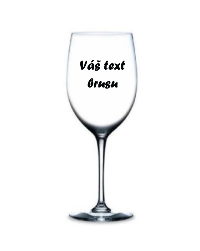 Sklenička G 450ml - s vlastním brusem