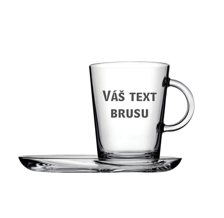 Hrnek s podšálkem XL 420ml -s vlastním brusem