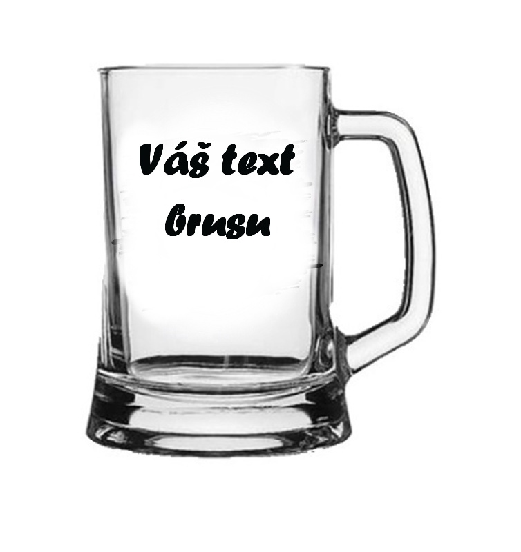 Půllitr PUB 0,5L - s vlastním brusem