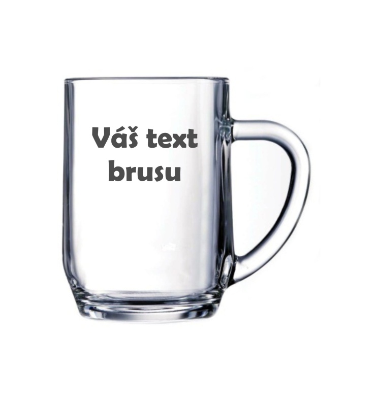 Půllitr Bohemia 0,5L - s vlastním brusem
